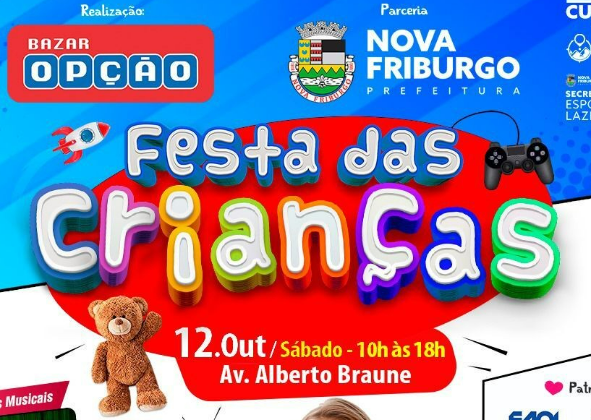 FESTA DA CRIANÇA É ATRAÇÃO DESTE SÁBADO NA AVENIDA ALBERTO BRAUNE