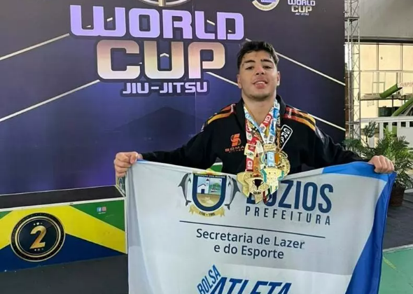 ATLETA DE BÚZIOS, EDUARDO PACHECO, É CAMPEÃO DA WORLD CUP DE JIU-JITSU E LÍDER ABSOLUTO DO RANKING 2024