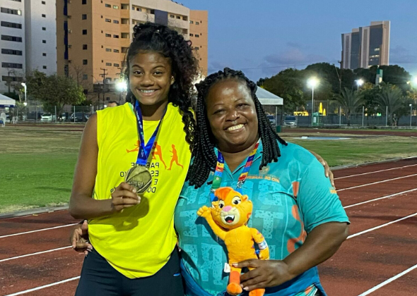 ALUNA DO PARQUE DO CARAMUJO É CAMPEÃ BRASILEIRA NOS JOGOS DA JUVENTUDE