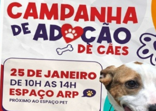 SSUBEA REALIZA CAMPANHA DE ADOÇÃO DE CÃES NO DIA 25 DE JANEIRO