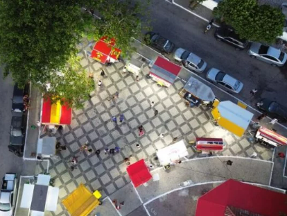 ORDENAMENTO DA PRAÇA DO MOINHO NO PERÓ INICIA COM SUCESSO NO PRIMEIRO FIM DE SEMANA