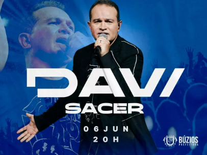 DAVI SACER É ATRAÇÃO CONFIRMADA NO FESTIVAL GOSPEL DE BÚZIOS